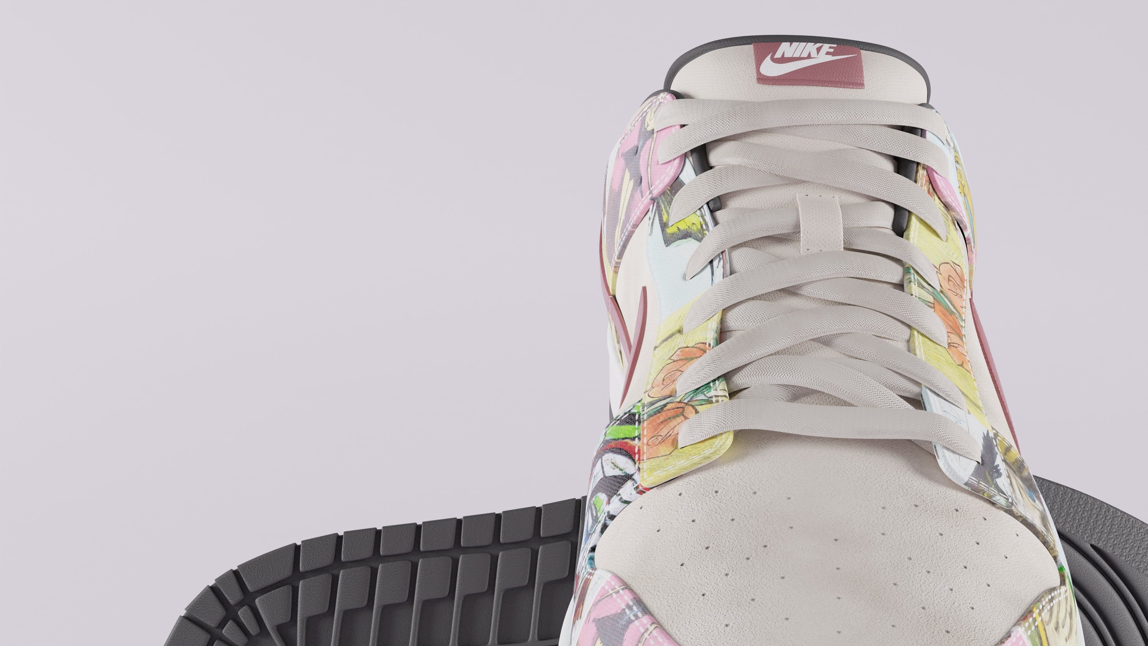 Nike Dunk SB Pro Paris Low-poly 3D model_36