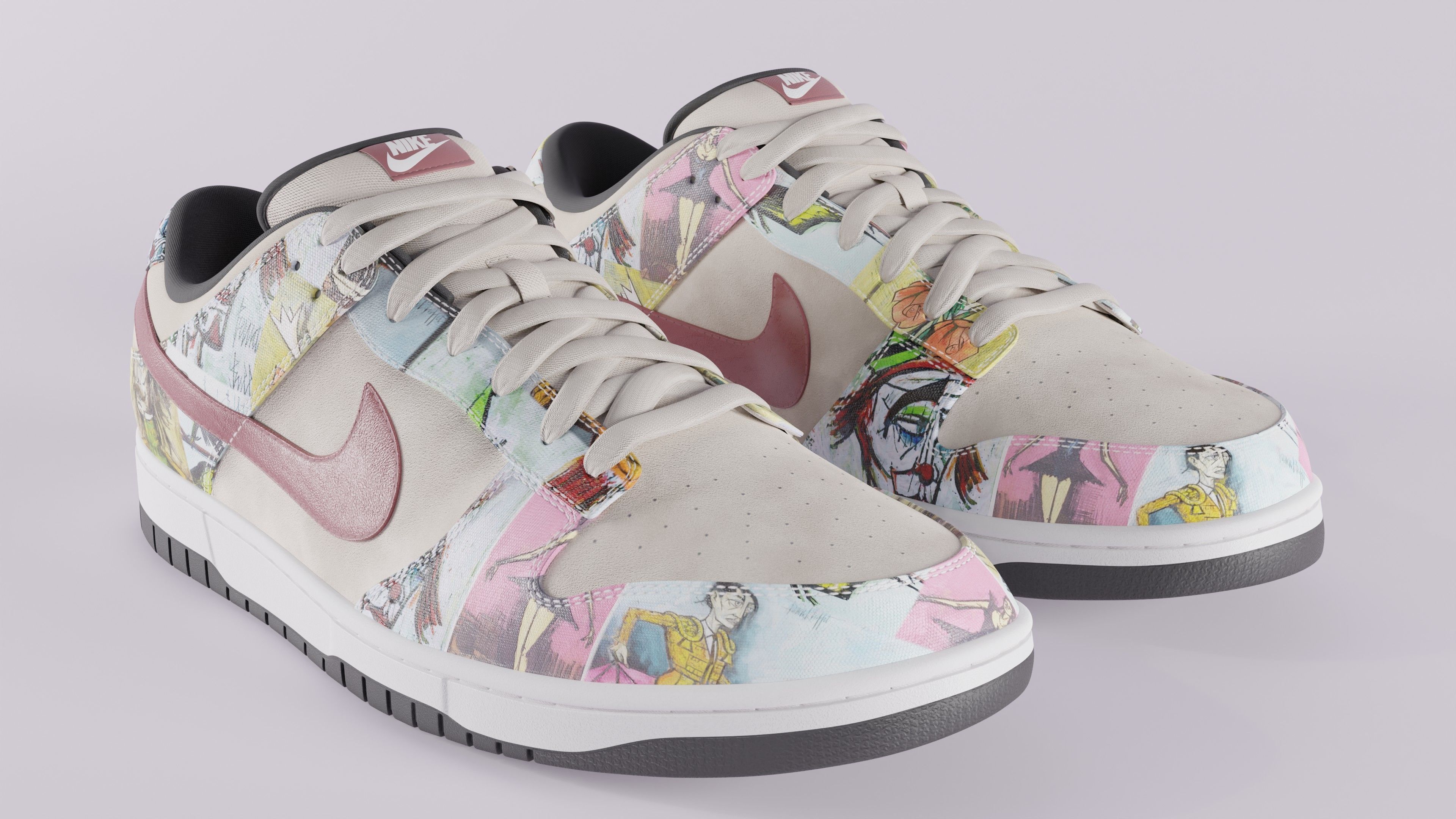 Nike Dunk SB Pro Paris Low-poly 3D model_17