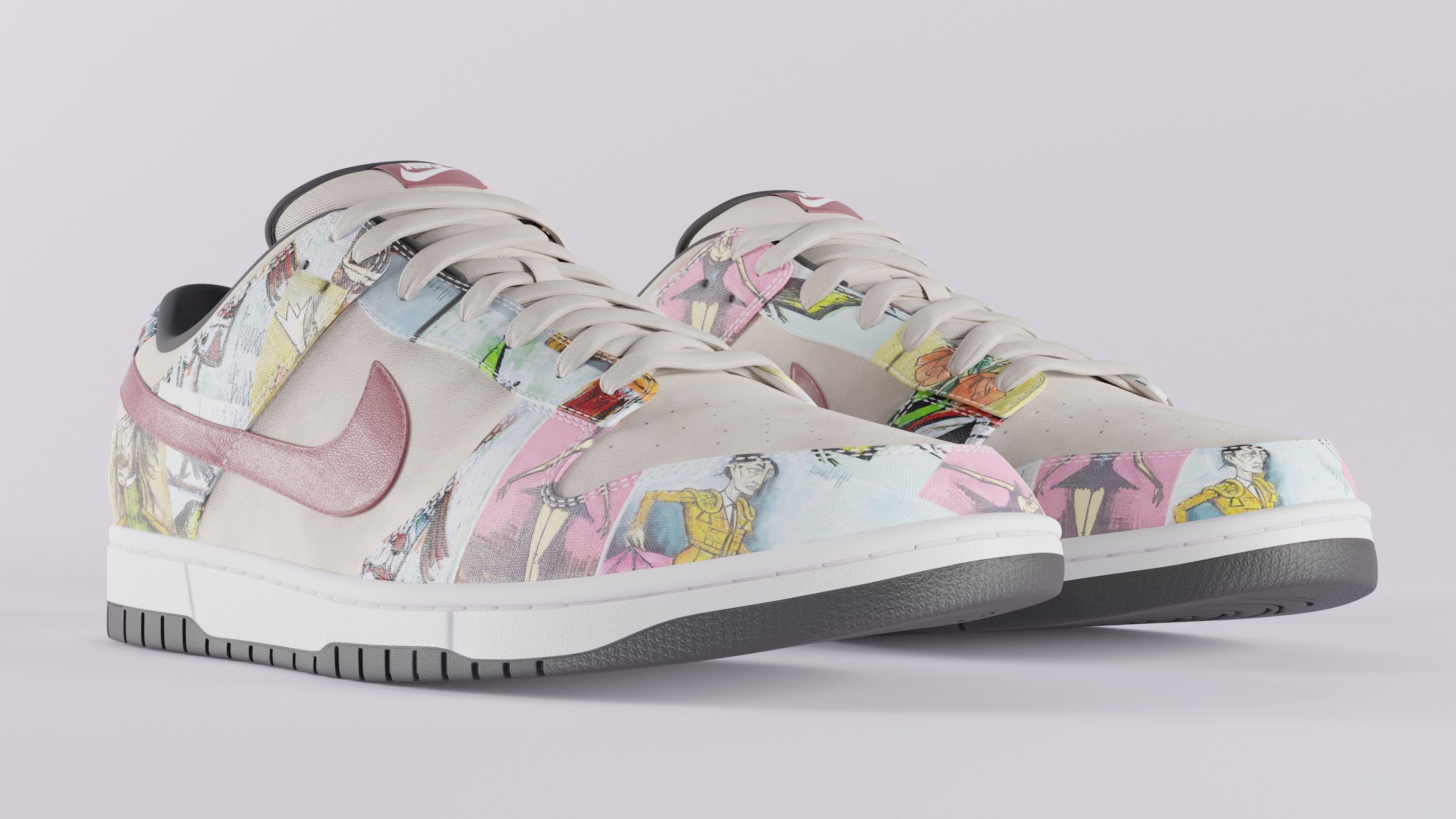 Nike Dunk SB Pro Paris Low-poly 3D model_16