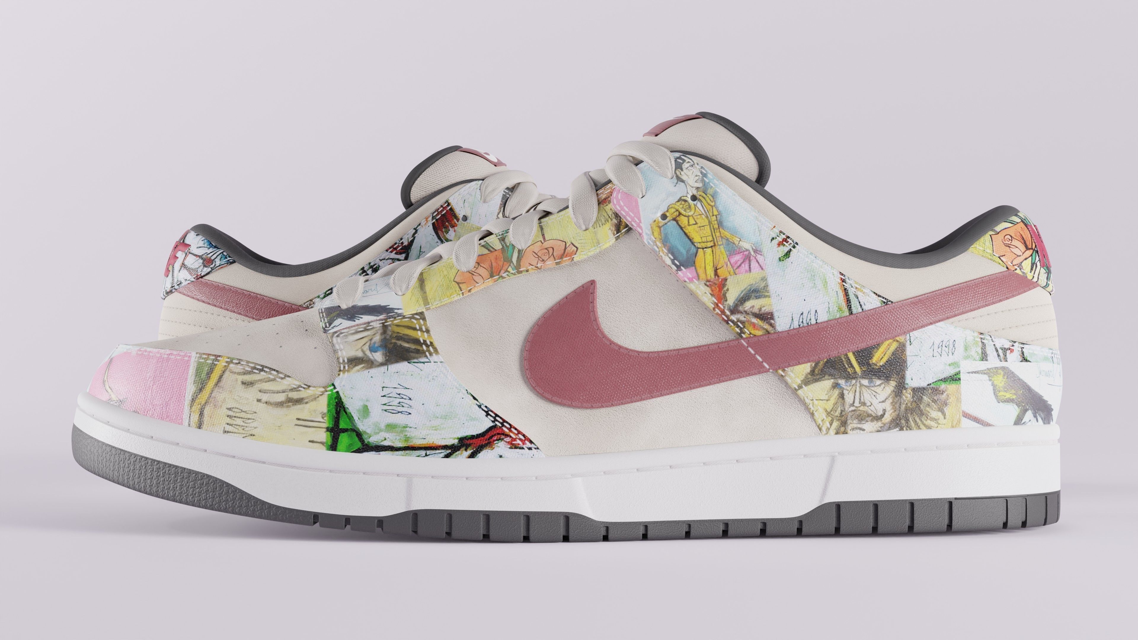 Nike Dunk SB Pro Paris Low-poly 3D model_23