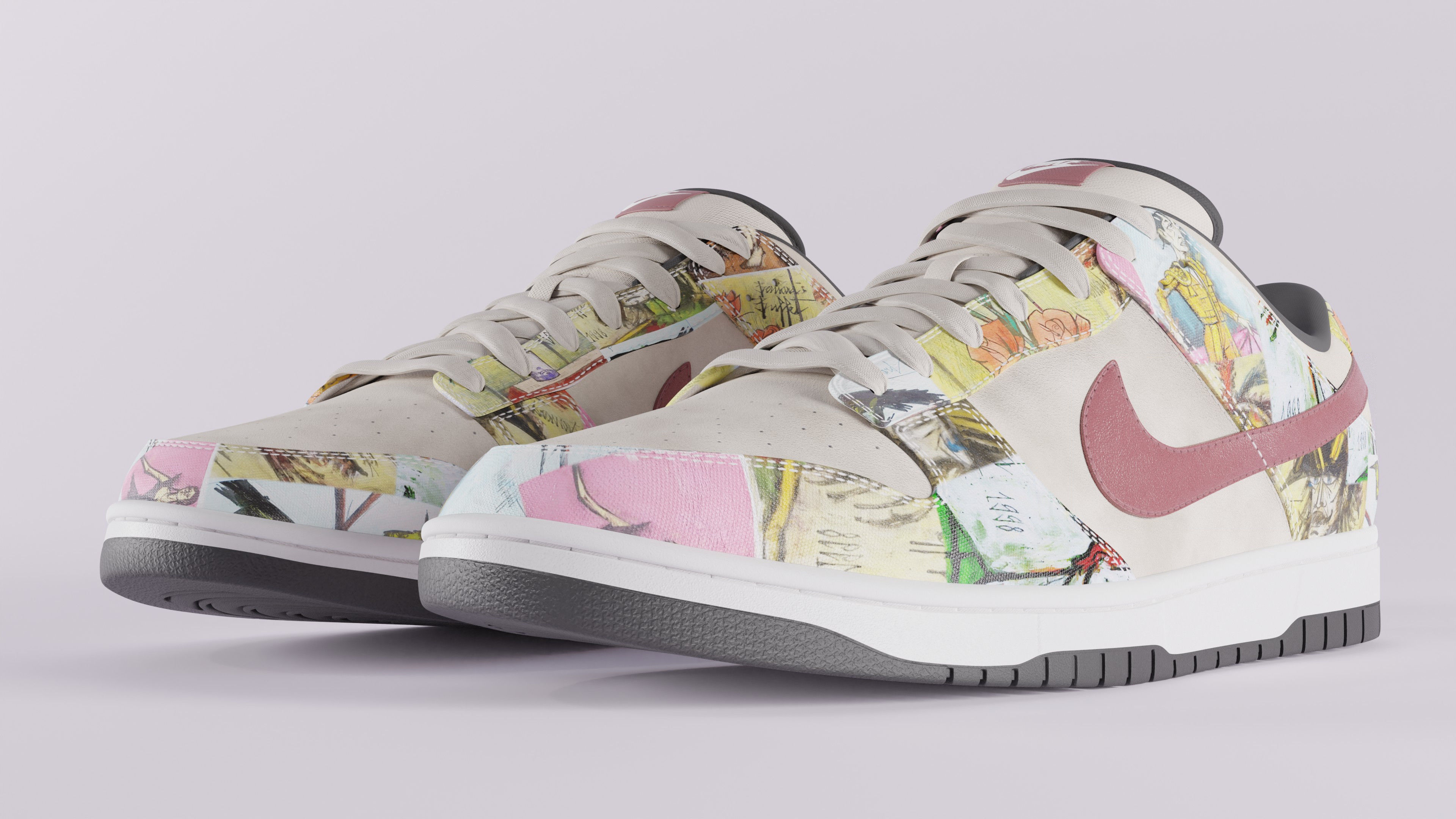 Nike Dunk SB Pro Paris Low-poly 3D model_12