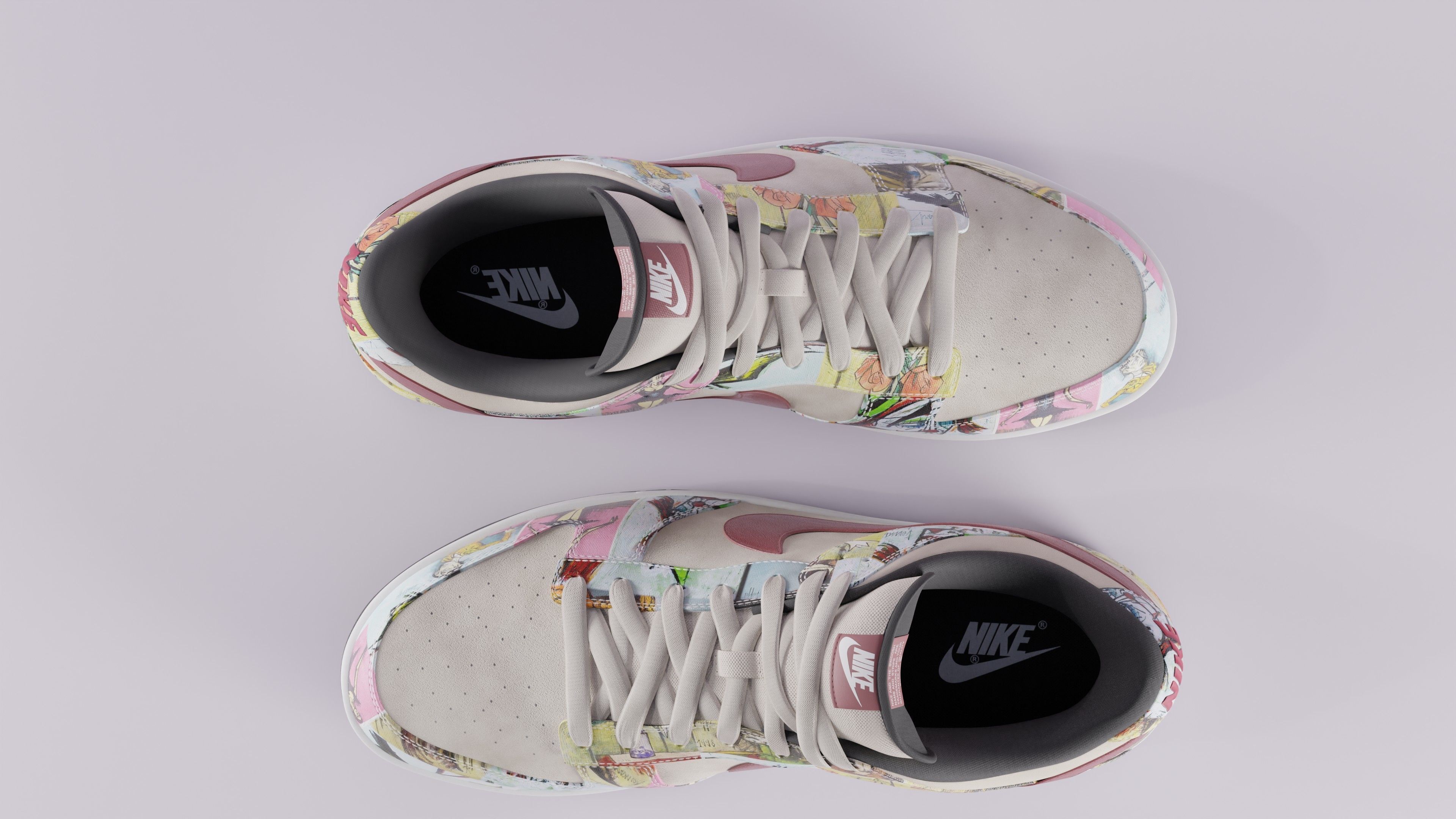 Nike Dunk SB Pro Paris Low-poly 3D model_29