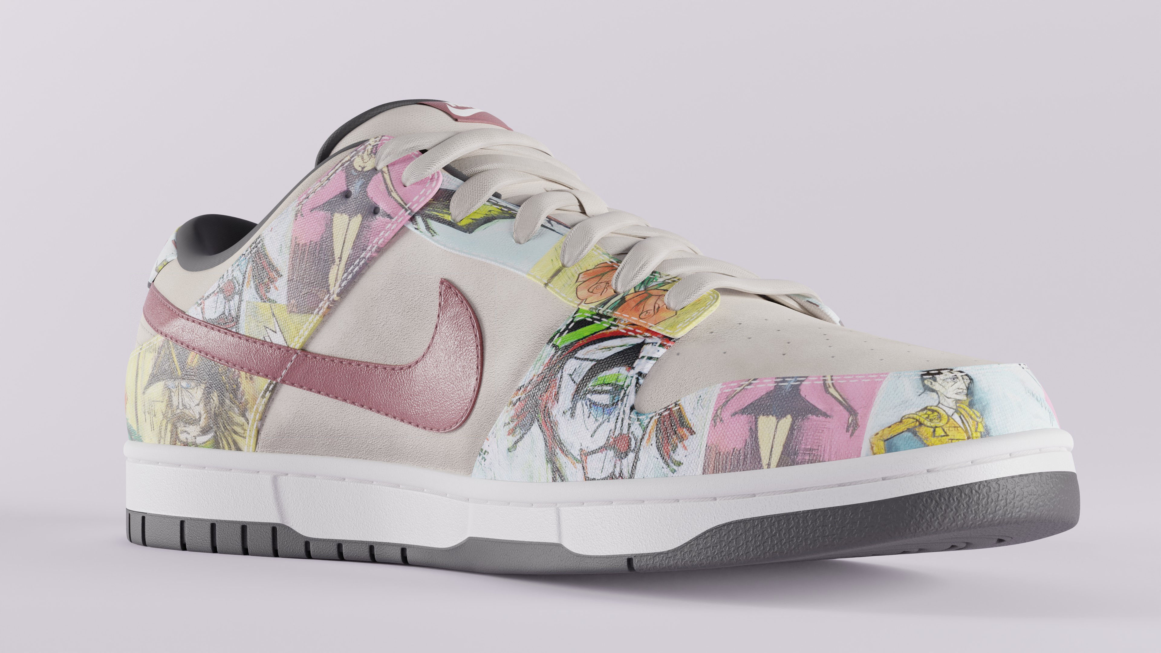 Nike Dunk SB Pro Paris Low-poly 3D model_10