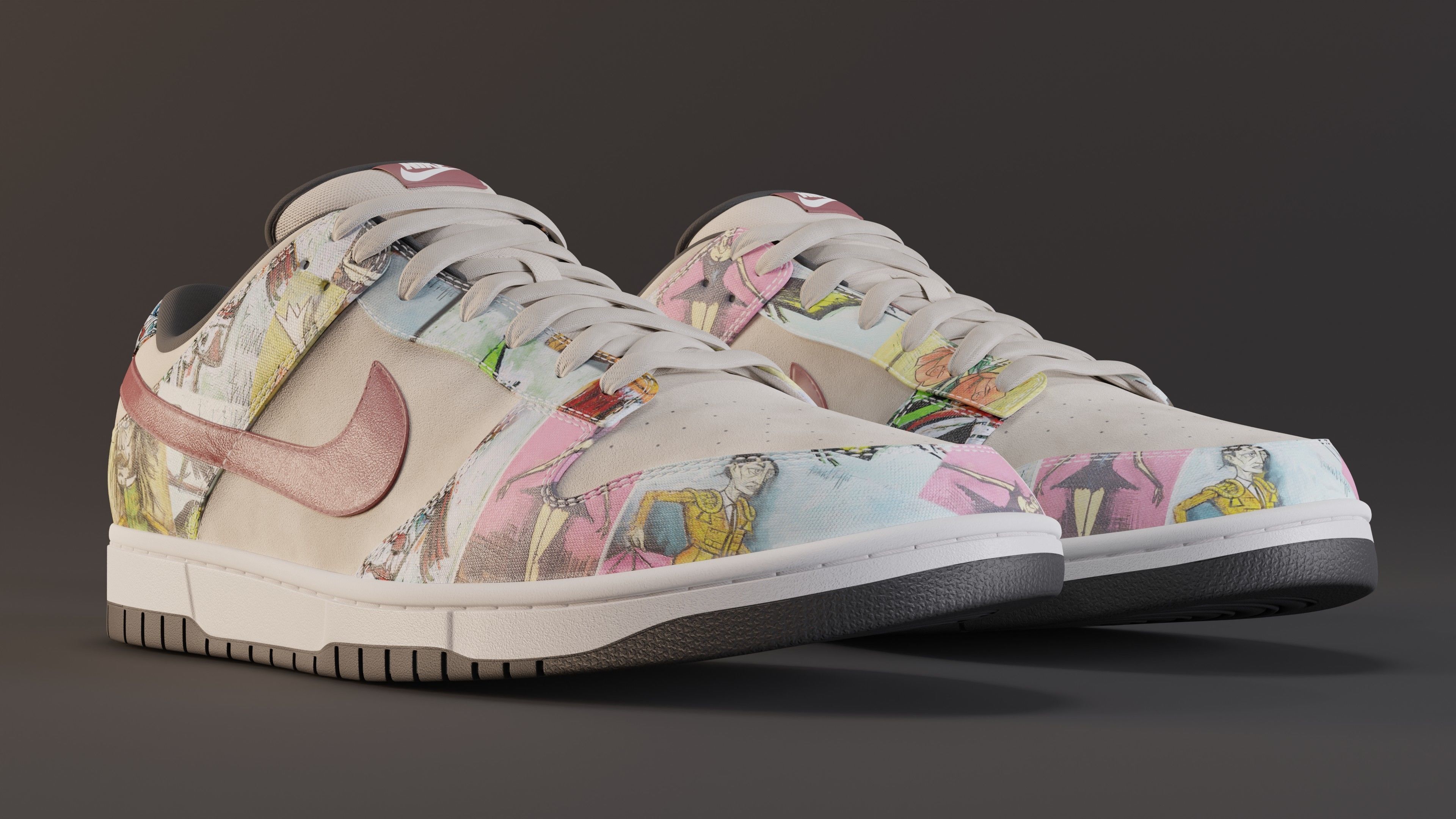 Nike Dunk SB Pro Paris Low-poly 3D model_39