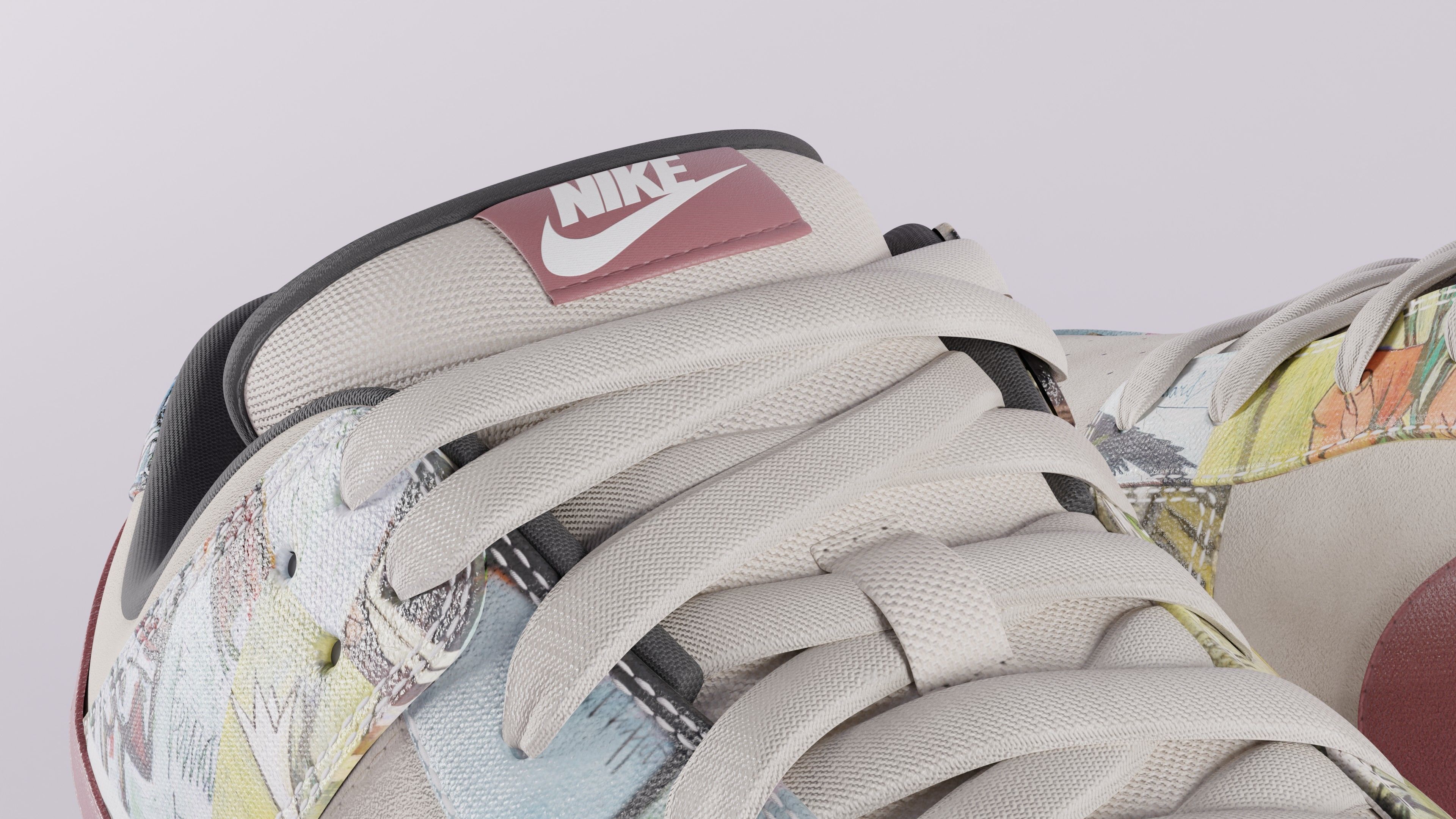 Nike Dunk SB Pro Paris Low-poly 3D model_30