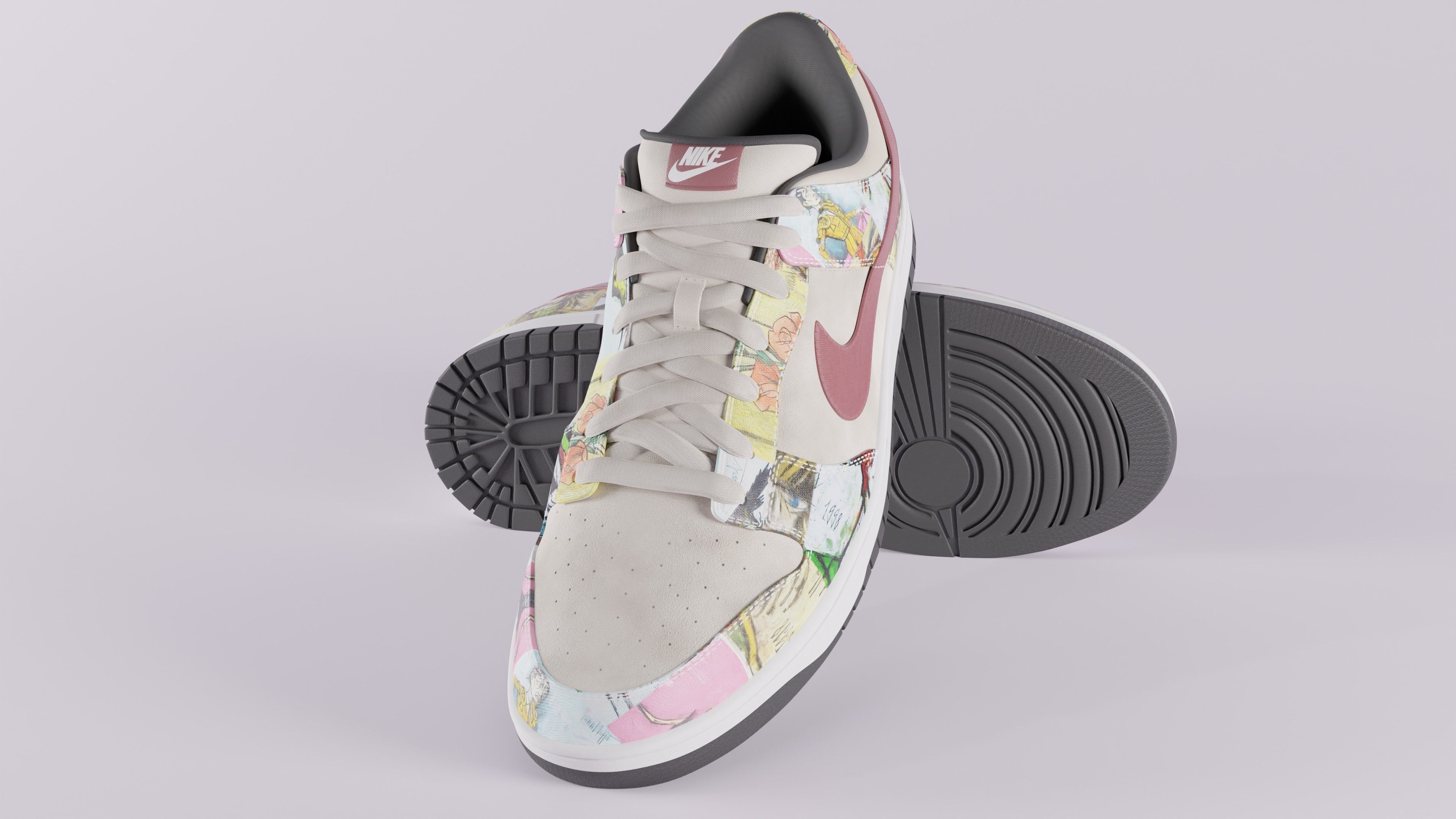 Nike Dunk SB Pro Paris Low-poly 3D model_34