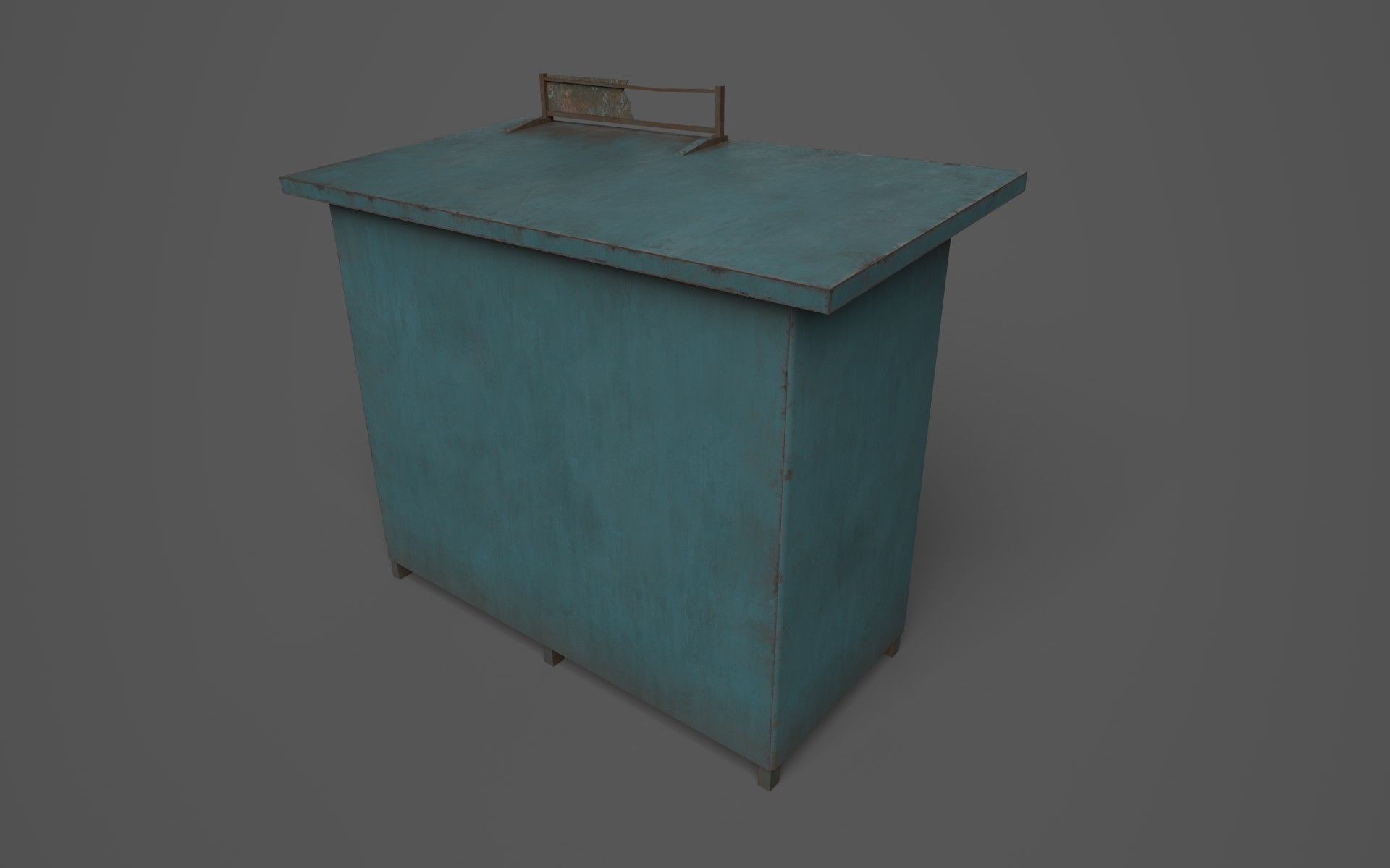 Bus Stops Low-poly 3D model_6