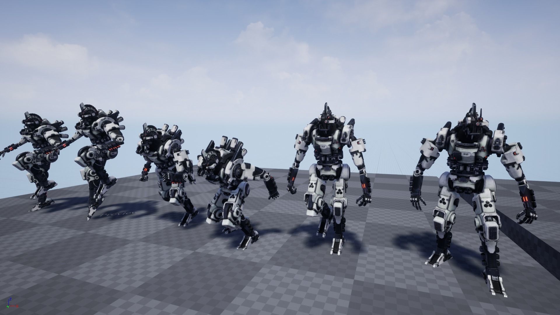 Etasphera32 lego robot holding gun Low-poly 3D model_24