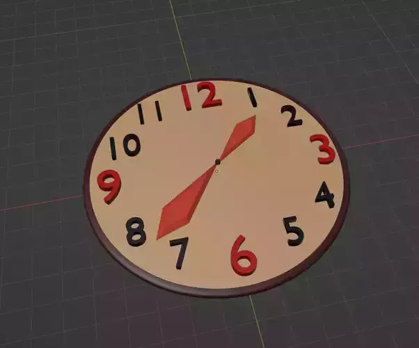 WATCH clock with numbers