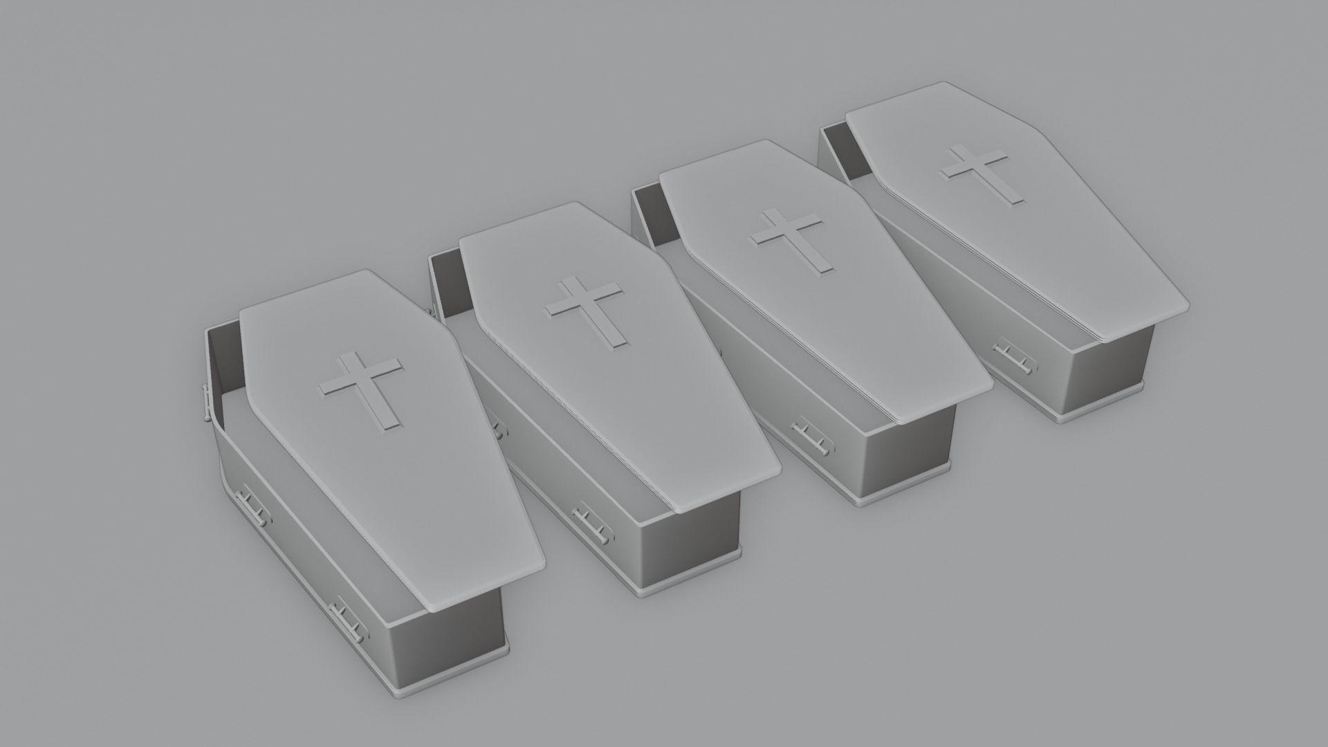 Ultimate Coffin Pack with 4K Textures Low-poly 3D model_2