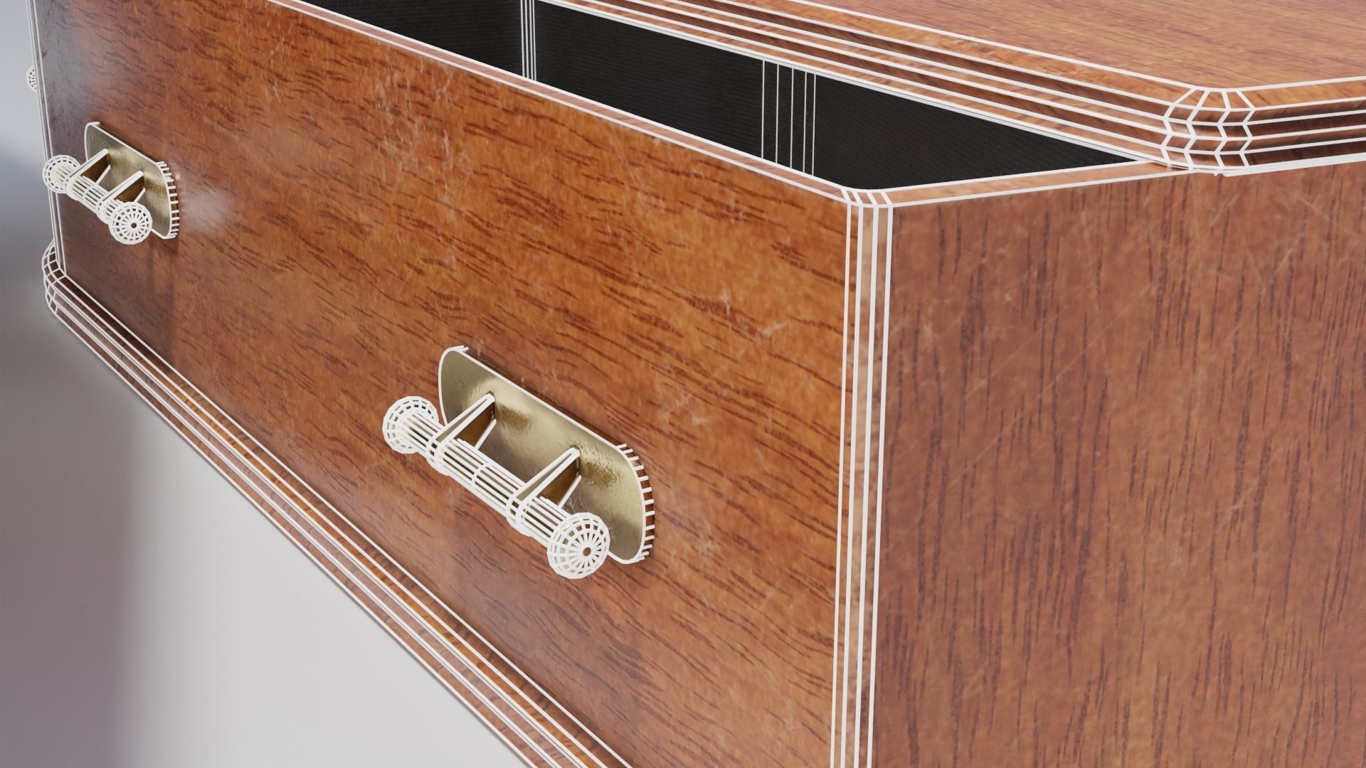 Ultimate Coffin Pack with 4K Textures Low-poly 3D model_9