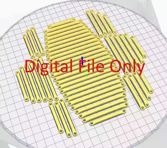 SCX24 Straight Link Set 35mm-85mm in 1mm increments 3D print model