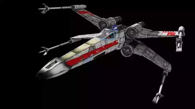 star wars x-wing 3D model