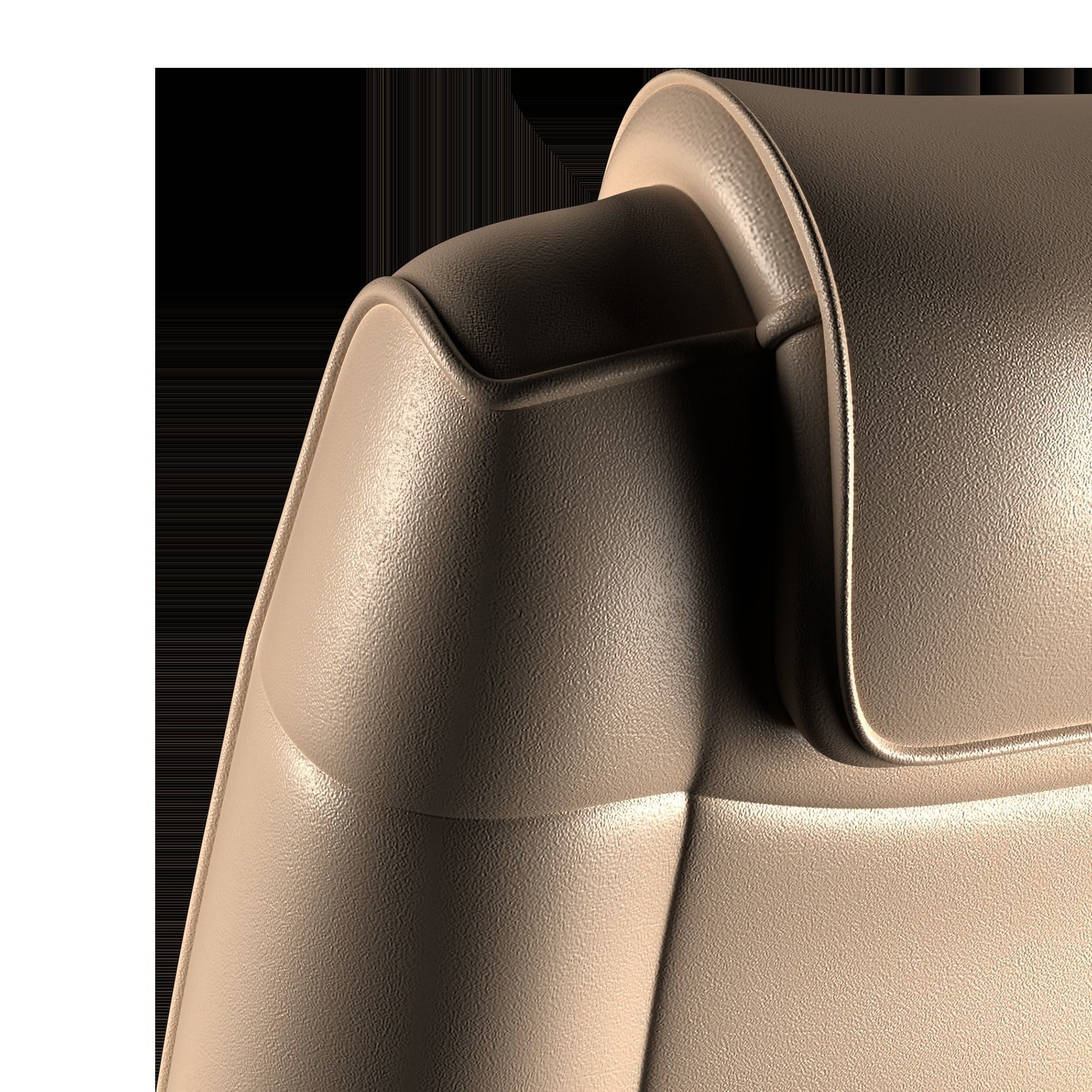 Leather Executive Office Chair 3D model 3D model_1