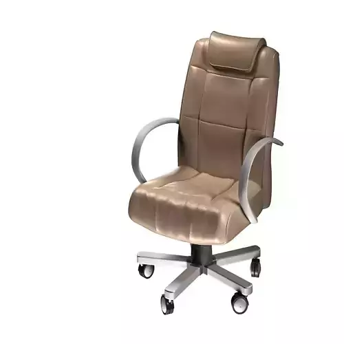 Leather Executive Office Chair 3D model 3D model
