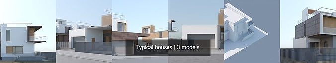 Typical houses 3D Model Collection