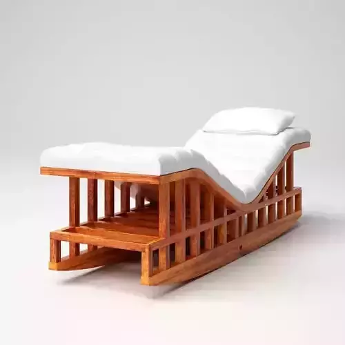 White Mattress On Long Armchair