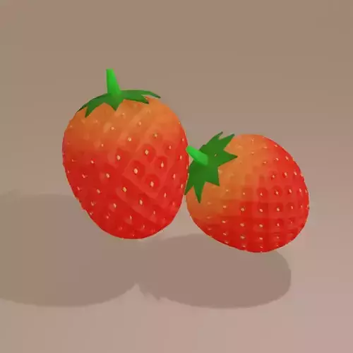 Strawberry two strawberries