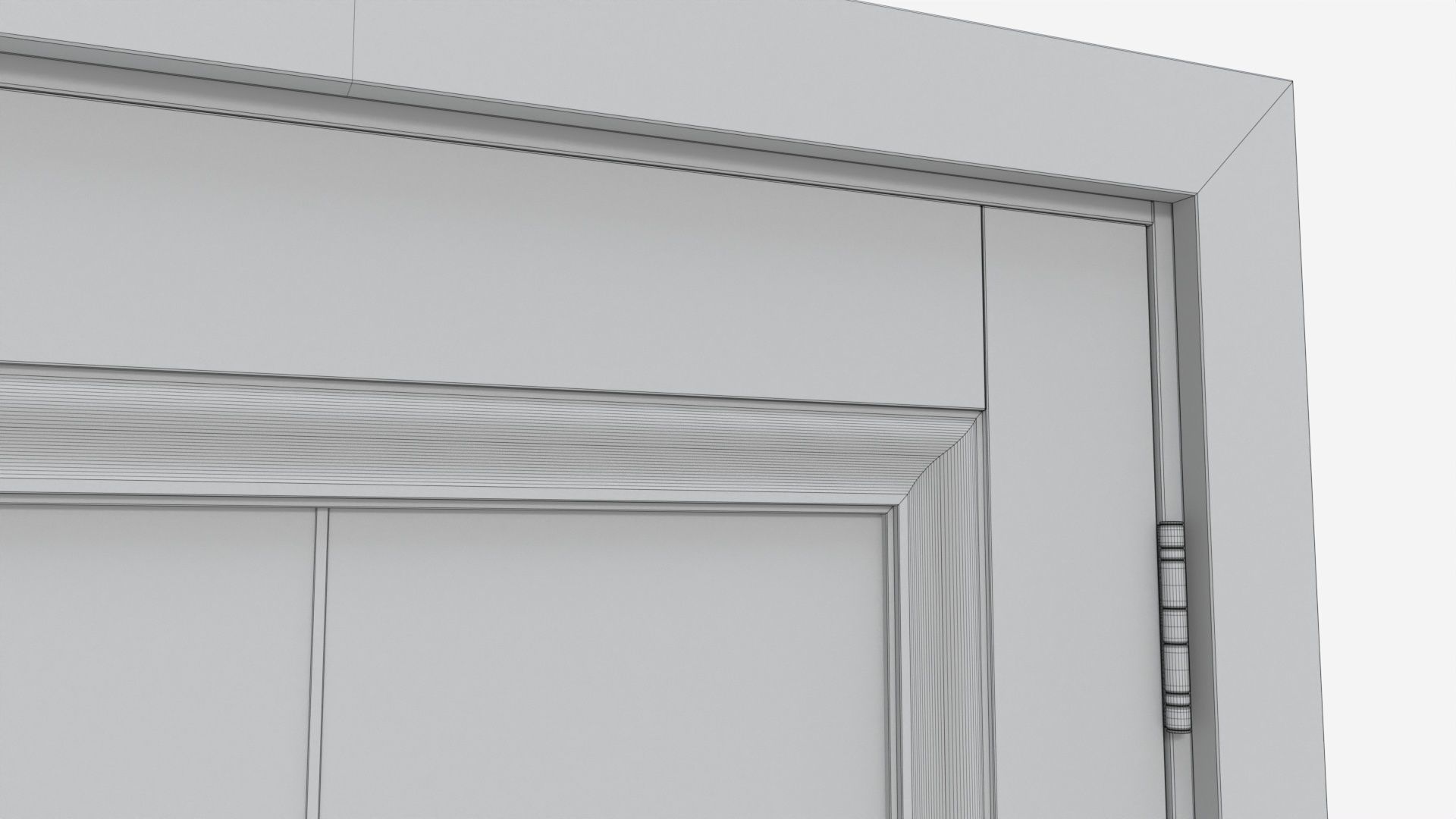 Classic Wooden Interior Door with Furniture 017 3D model_10