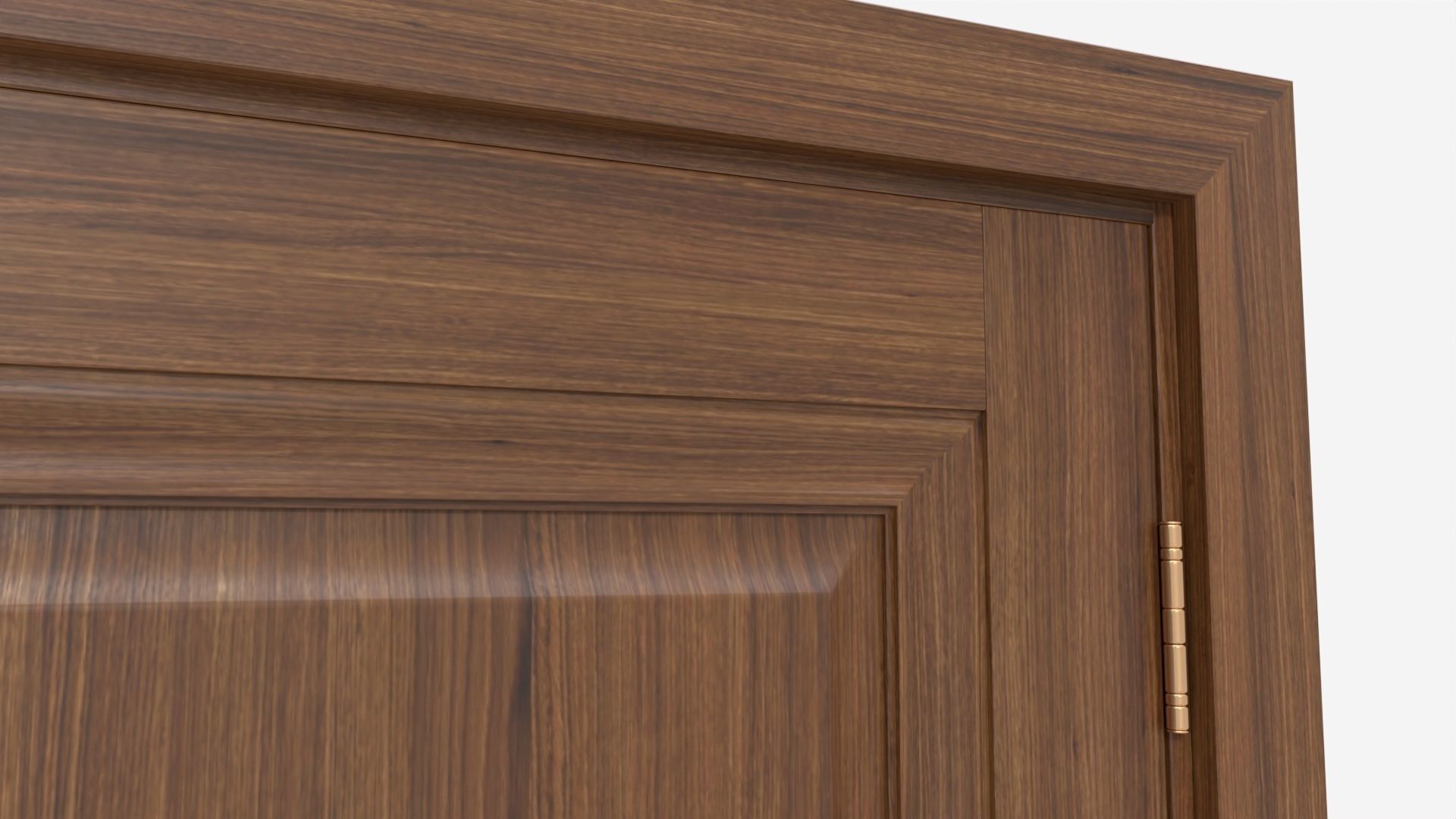 Classic Wooden Interior Door with Furniture 019 3D model_5