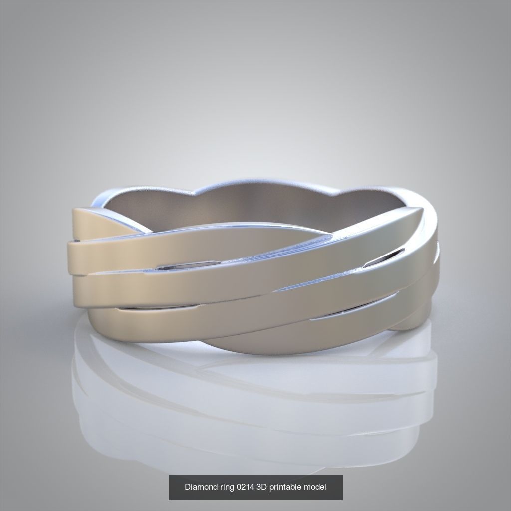 My 20 Beautiful and graceful 3d printable ring models  3D Model Collection_13