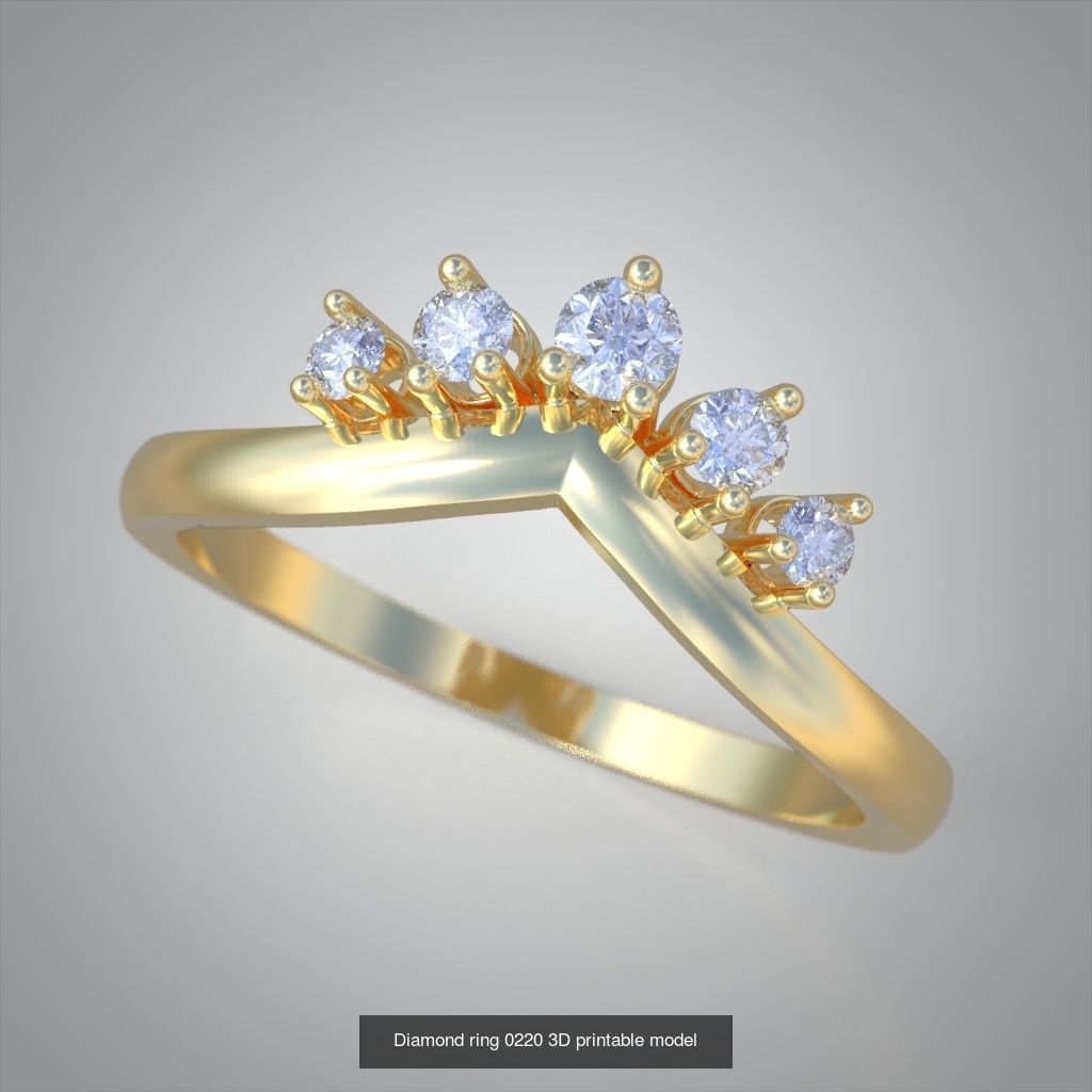My 40 Beautiful and graceful 3d printable ring models 3D Model Collection_25