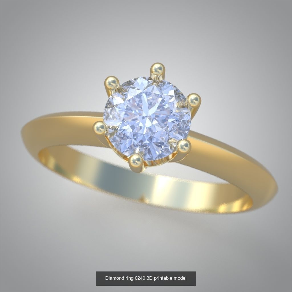 My 40 Beautiful and graceful 3d printable ring models 3D Model Collection_43