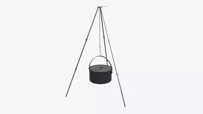 Camping Cooking Tripod with Pot