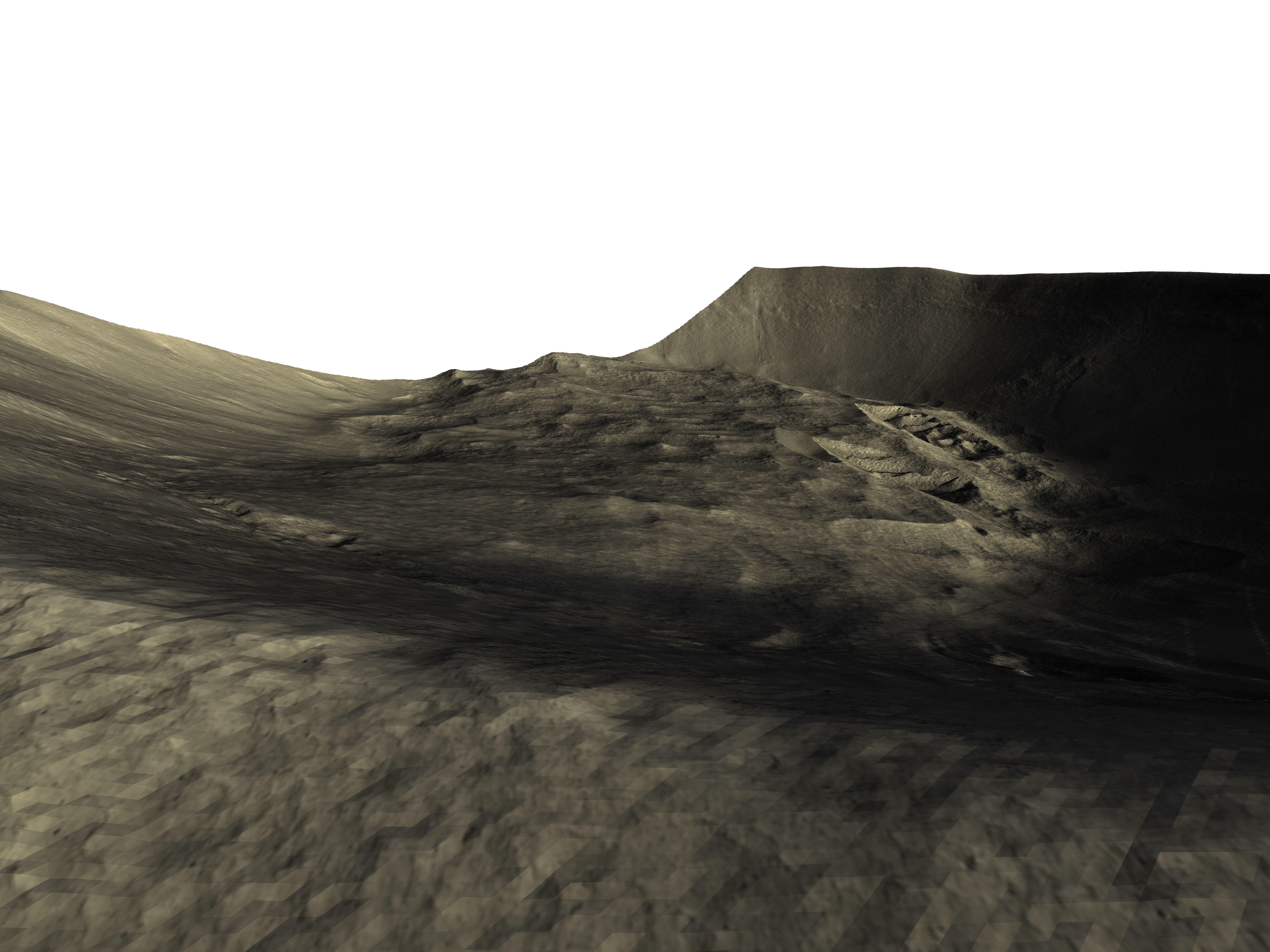 MARS VR - Multi-Pedestal Crater on Northern Plains 3D model_2