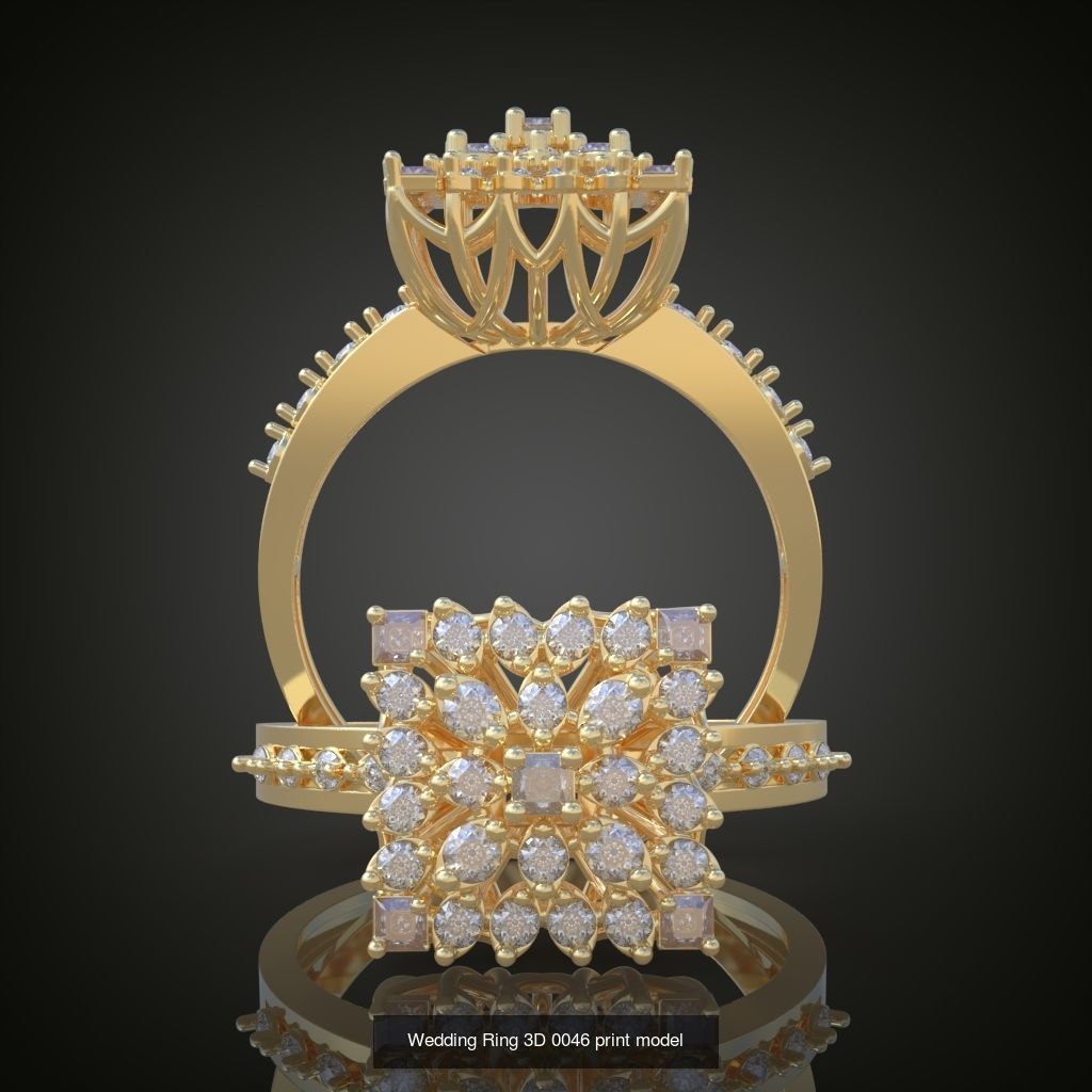 2My 20 Beautiful and graceful 3d printable ring models  3D Model Collection_9