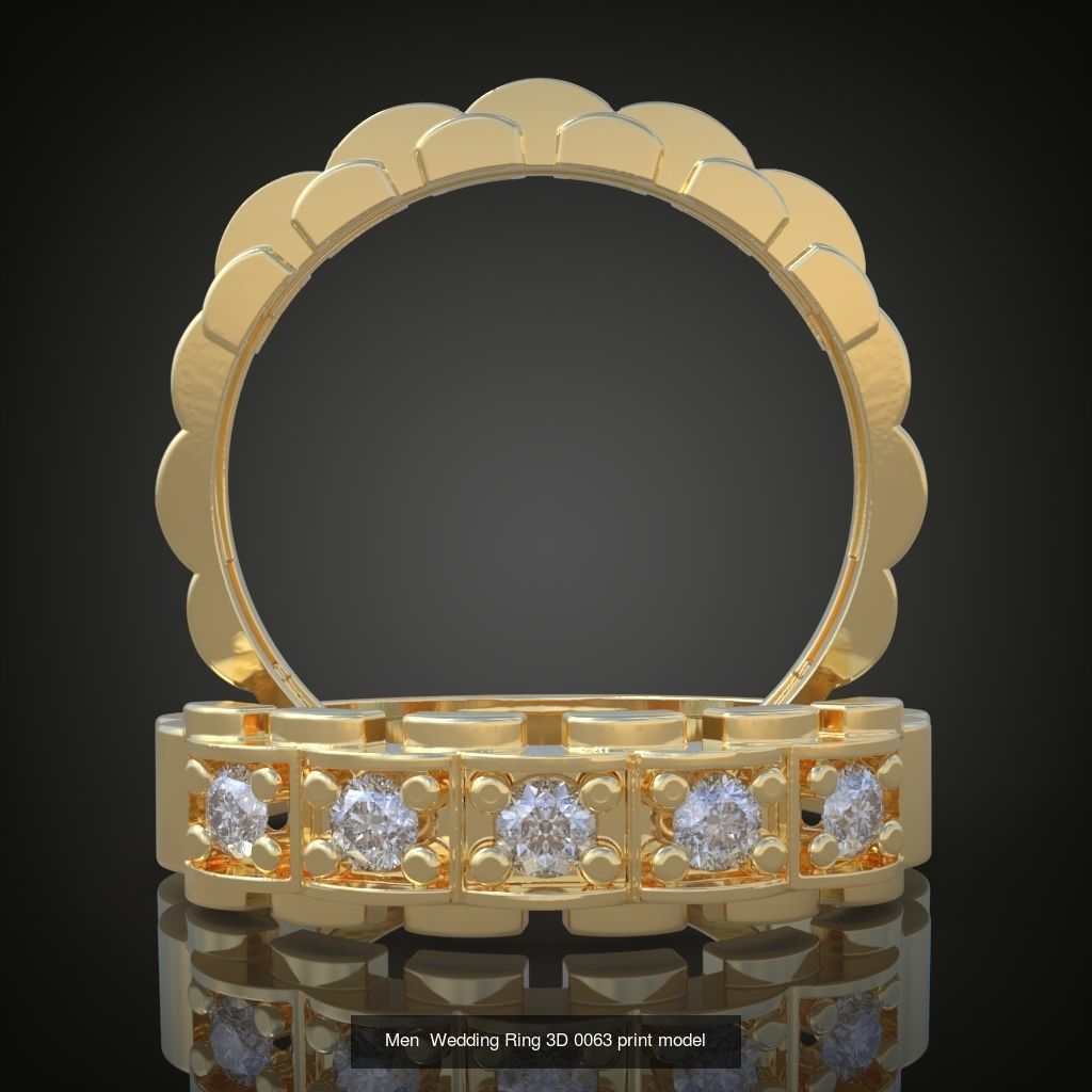 2My 20 Beautiful and graceful 3d printable ring models  3D Model Collection_20