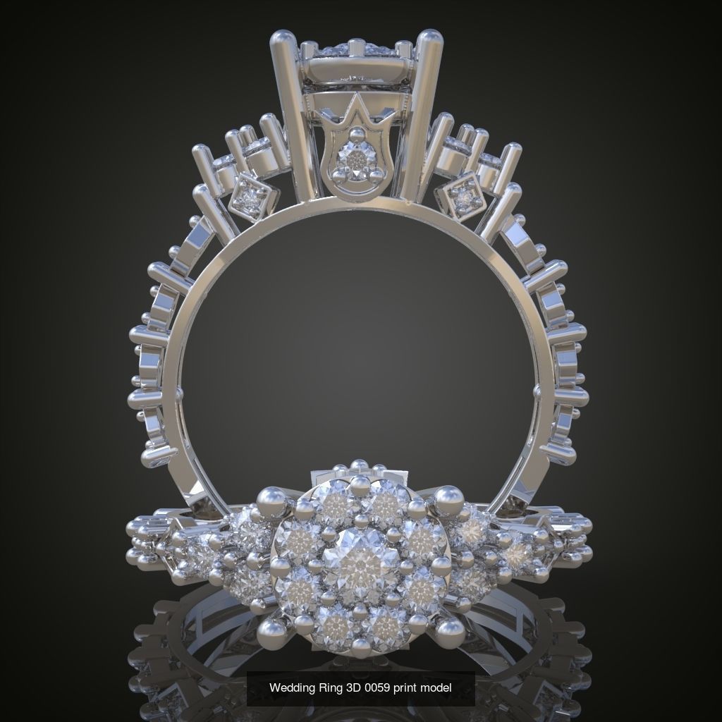 2My 20 Beautiful and graceful 3d printable ring models  3D Model Collection_16