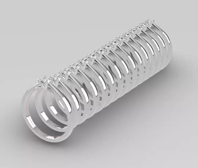 14 Engagement Rings sizes 3D print model_8