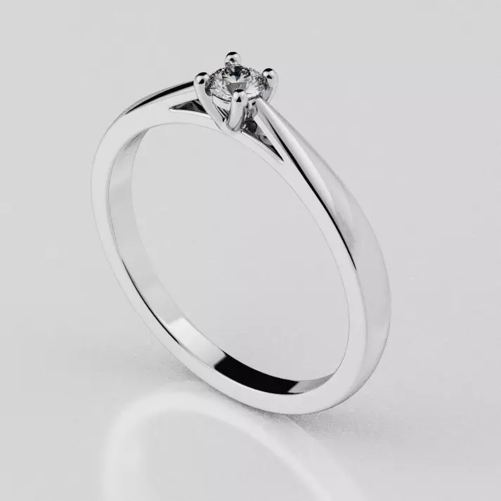14 Engagement Rings sizes 3D print model_3