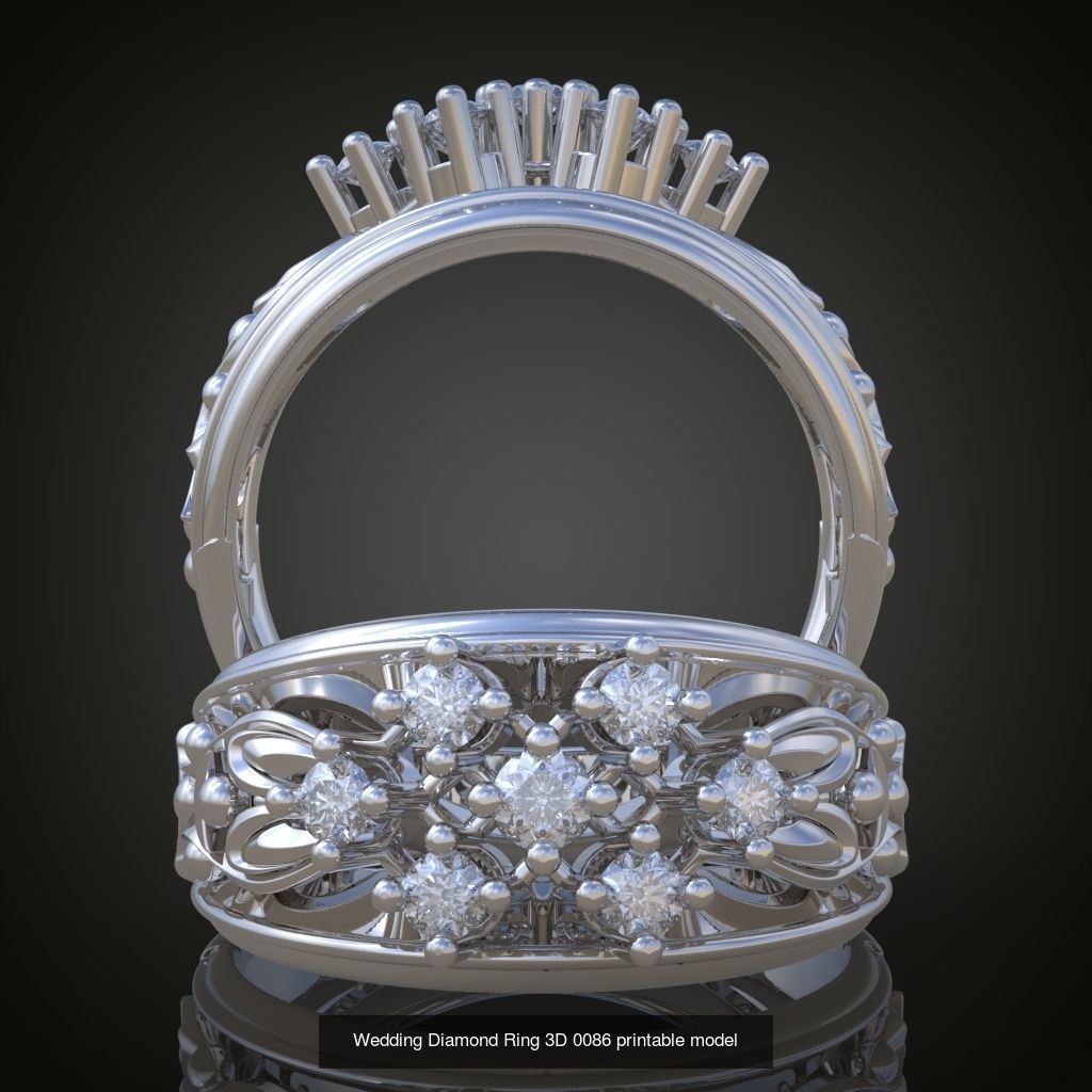 3My 60 Beautiful and graceful 3d printable ring models  3D Model Collection_63