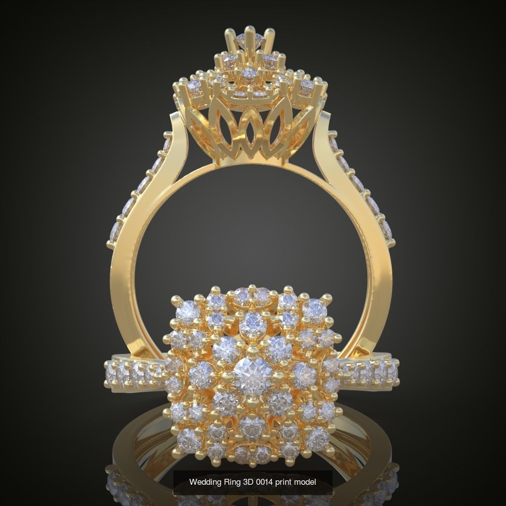 3My 60 Beautiful and graceful 3d printable ring models  3D Model Collection_17