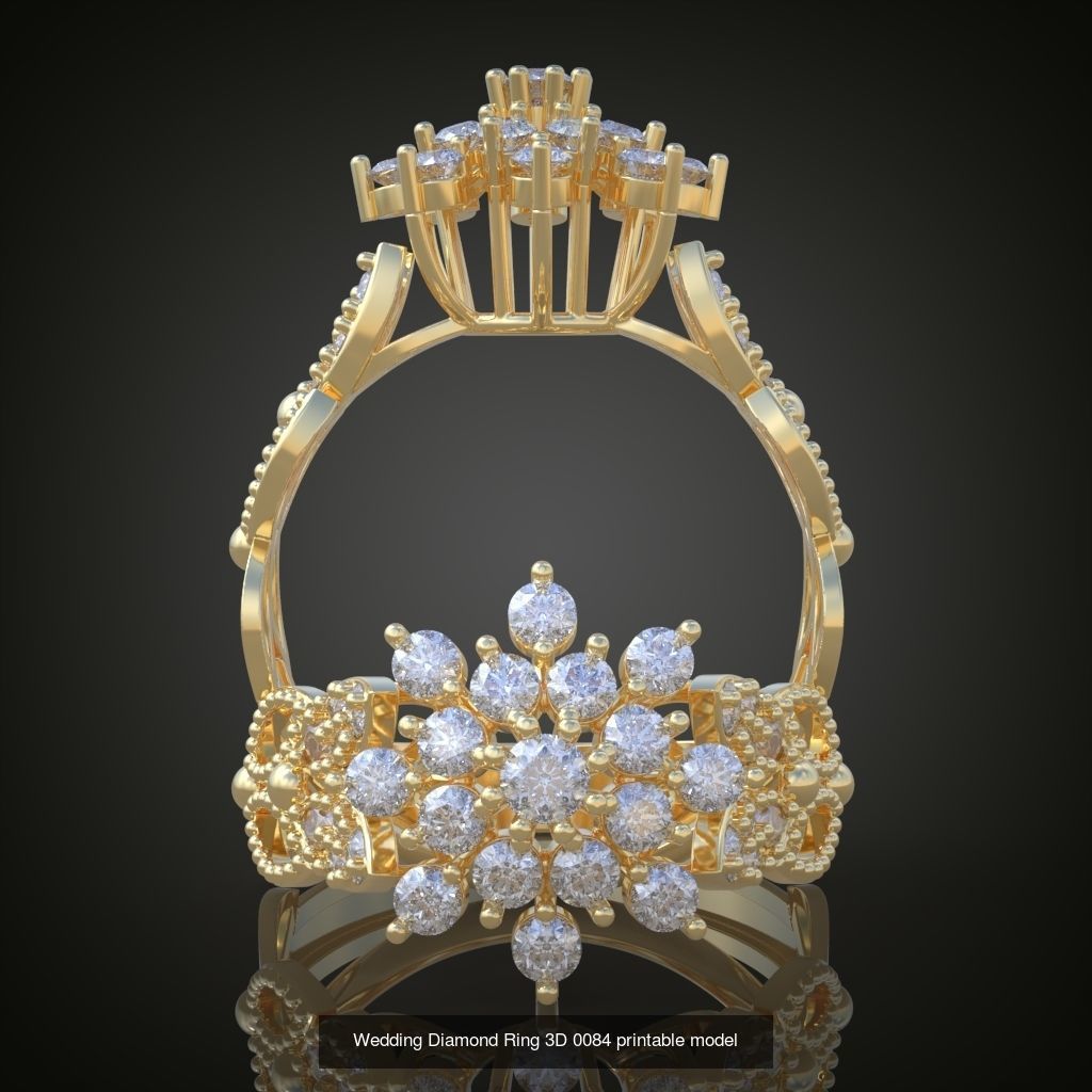 3My 60 Beautiful and graceful 3d printable ring models  3D Model Collection_61