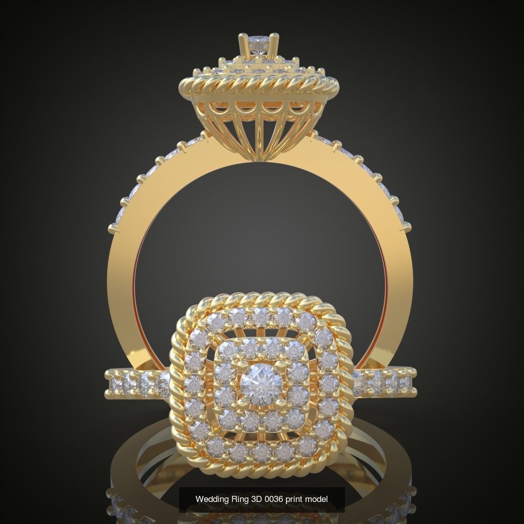 3My 60 Beautiful and graceful 3d printable ring models  3D Model Collection_21