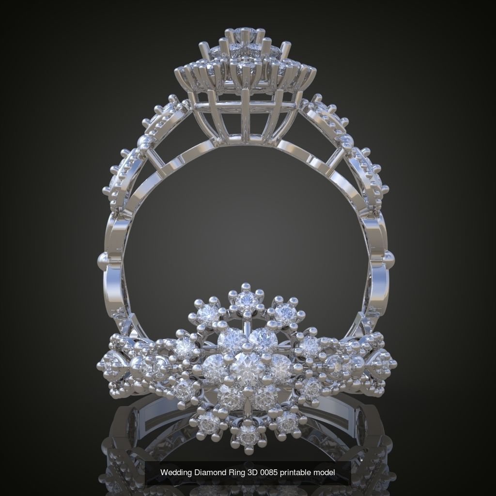 3My 60 Beautiful and graceful 3d printable ring models  3D Model Collection_62