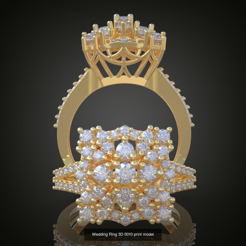 3My 60 Beautiful and graceful 3d printable ring models  3D Model Collection_14