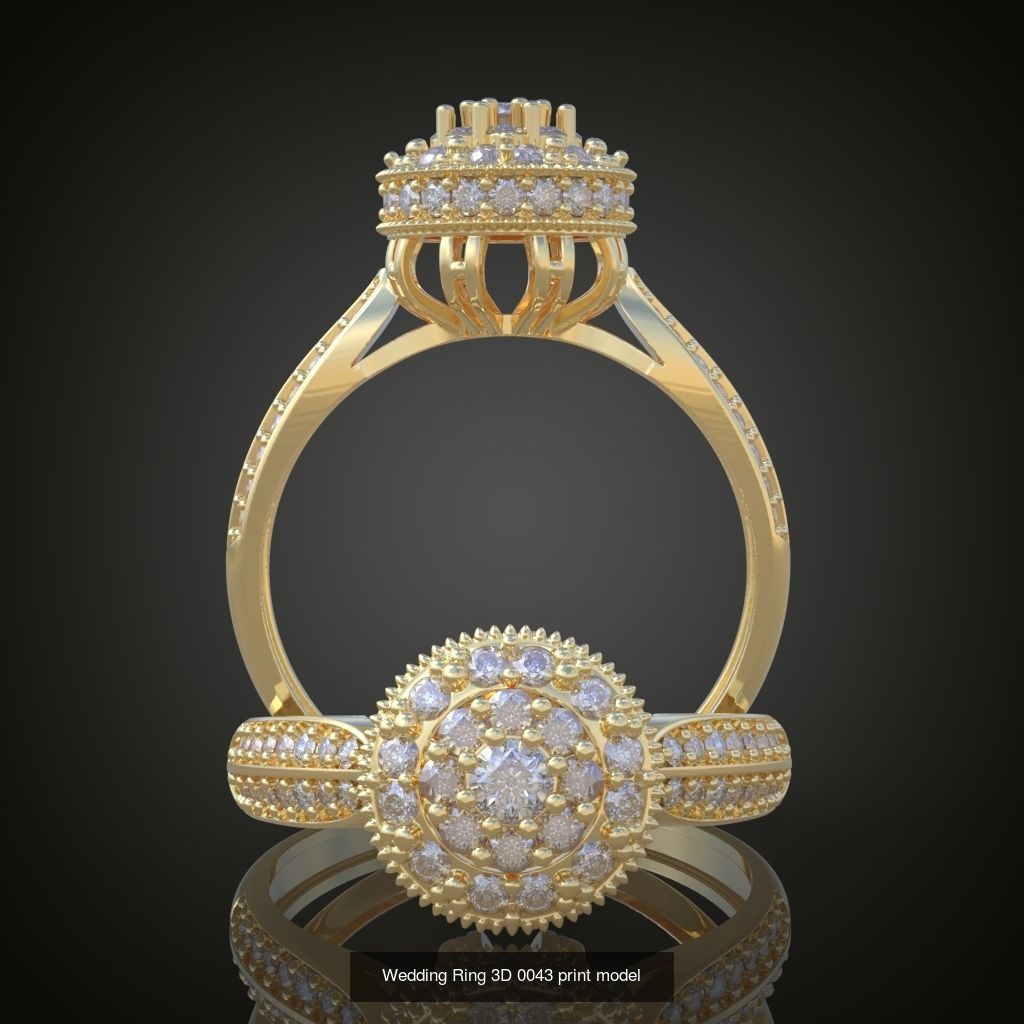 3My 60 Beautiful and graceful 3d printable ring models  3D Model Collection_27