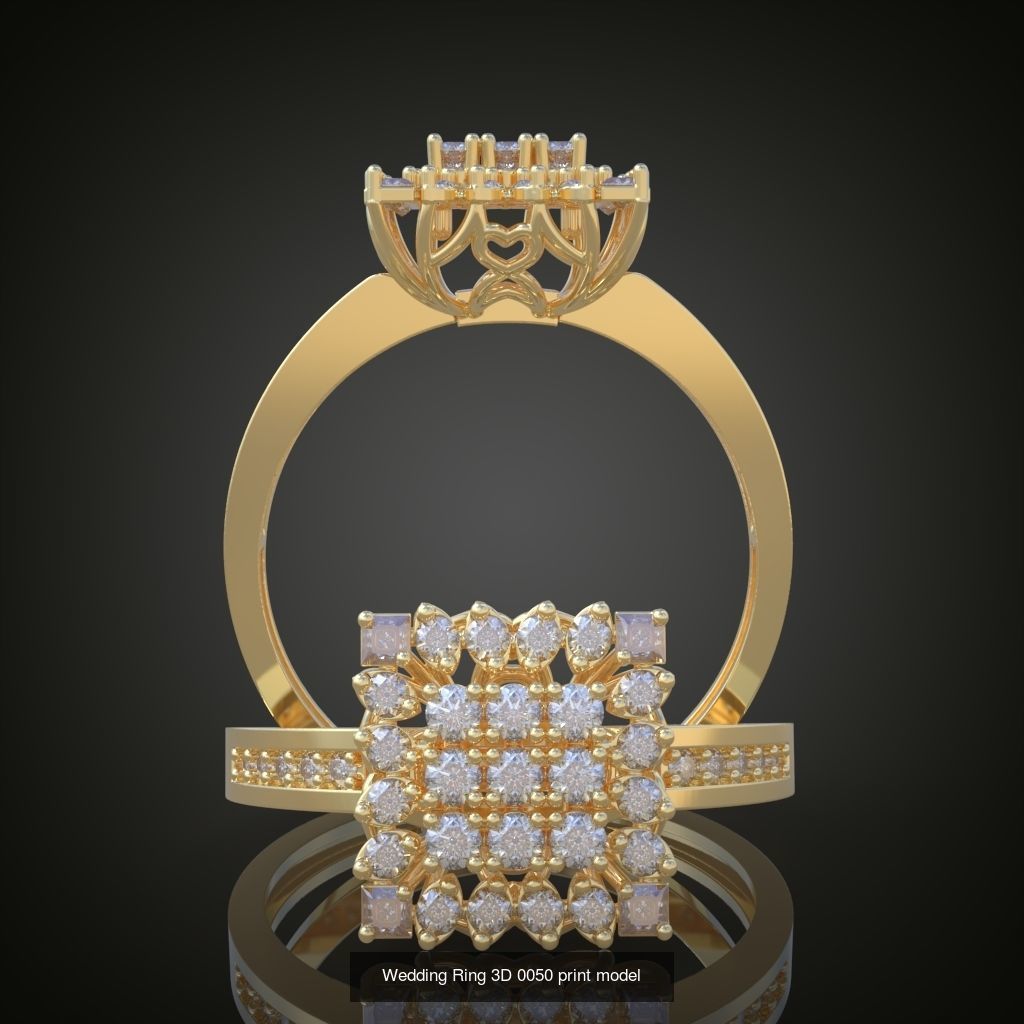 3My 60 Beautiful and graceful 3d printable ring models  3D Model Collection_33