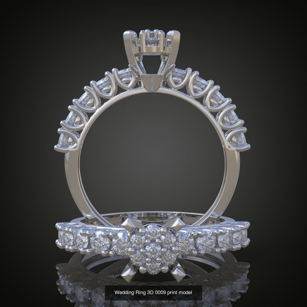 3My 60 Beautiful and graceful 3d printable ring models  3D Model Collection_13