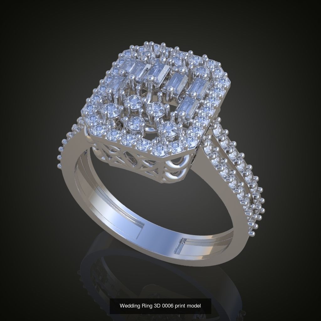 3My 60 Beautiful and graceful 3d printable ring models  3D Model Collection_11