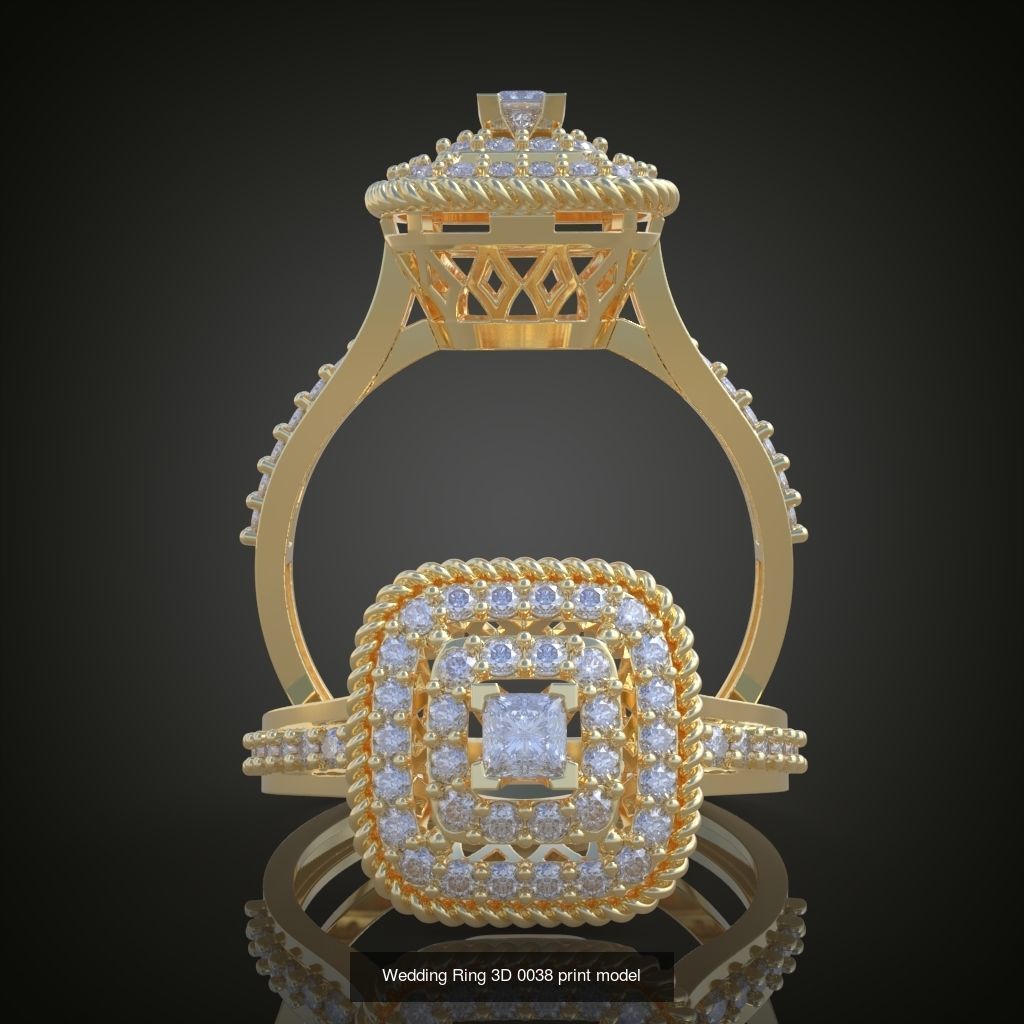 3My 60 Beautiful and graceful 3d printable ring models  3D Model Collection_23