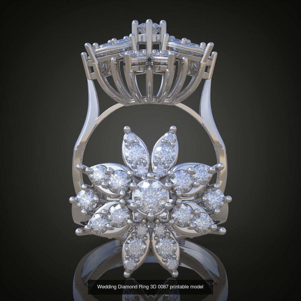 3My 60 Beautiful and graceful 3d printable ring models  3D Model Collection_64
