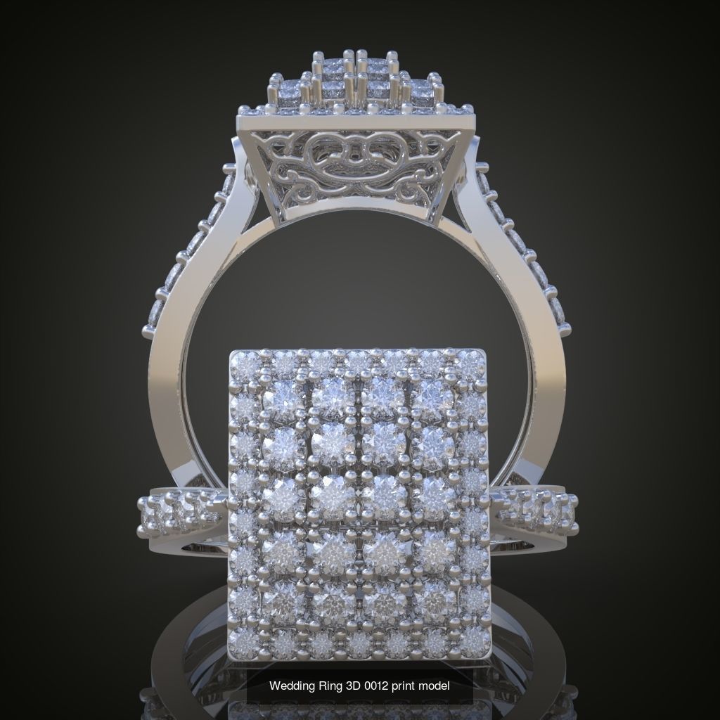 3My 60 Beautiful and graceful 3d printable ring models  3D Model Collection_16