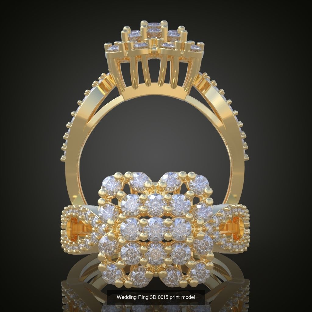 3My 60 Beautiful and graceful 3d printable ring models  3D Model Collection_18