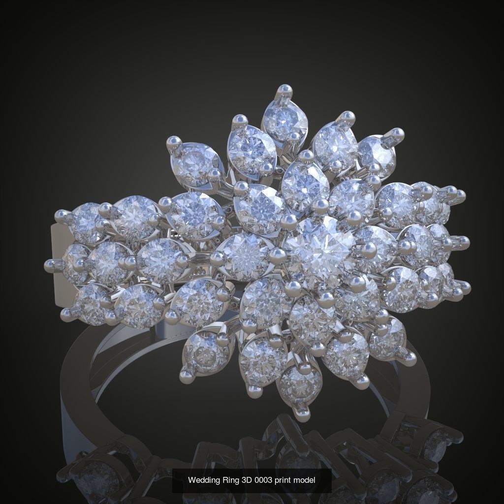 3My 60 Beautiful and graceful 3d printable ring models  3D Model Collection_9