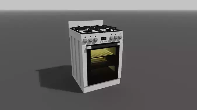 Oven in voxel graphics